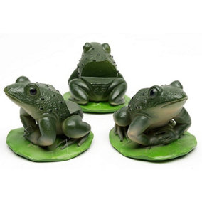 Green Frog Plant Pot Feet - Set of 3