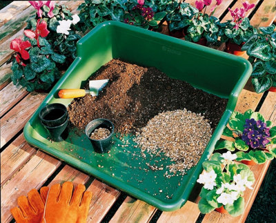 Green Garden Tidy Potting Tray Portable Greenhouse Table Tidy Tray ...