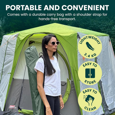 Green Haven Deluxe Padded Camping Chairs Set of 2 Heavy-Duty Folding Chair Hold up to 120kg Flat Feet Comfortable Beach & Camping