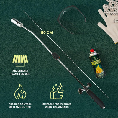 GREEN HAVEN Gas Powered Weed Burner with Auto Ignition Weed Burner Gas ...