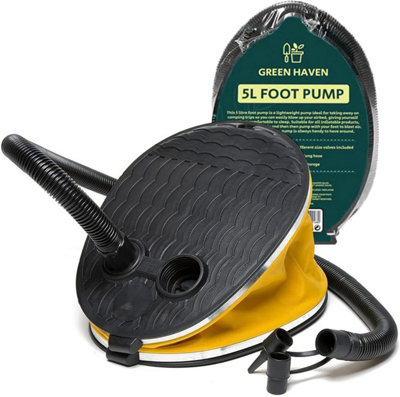 GREEN HAVEN Powerful Litre Foot Pump Lightweight Manual Air Bed
