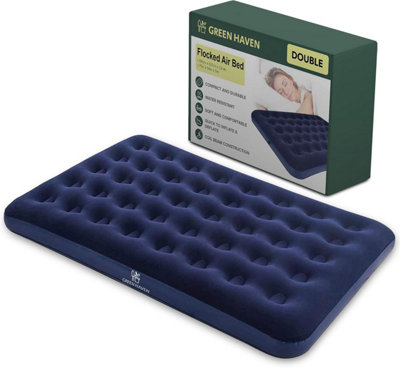 Green Haven Premium Extra Comfortable Blow up Double Airbed, Waterproof Guest Double Airbed Inflatable Mattress
