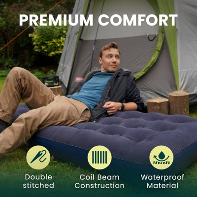 Green Haven Single Airbed with Electric AC Pump Quick Inflate Blow