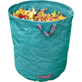 Green Heavy Duty Garden Disposal Waste Bags with Carry Handles -Extra Large 272L