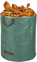 Green Heavy Duty Garden Disposal Waste Bags with Carry Handles - Large Size 120L