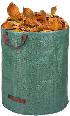 Green Heavy Duty Garden Disposal Waste Bags with Carry Handles Large Size 120L