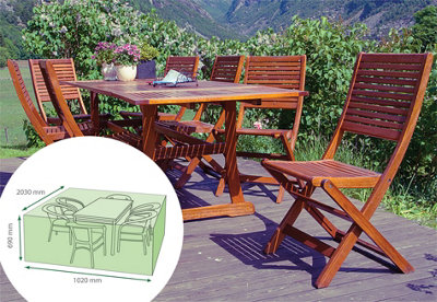 Green Home Waterproof Outdoor Garden Rectangle Table Furniture Patio Set Cover