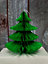 Green Honeycomb Paper Christmas Tree Wedding Decoration Hanging Tree 18cm