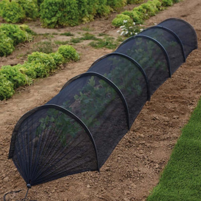Green House Tunnels Net & PVC Polytunnels Long 300cm x 45cm x 45cm Grow ...