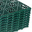 Green Interlocking Plastic Garden Tiles - Pack of 9