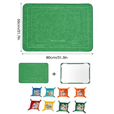 Green Jigsaw Puzzle Board 1000 Pieces, 32