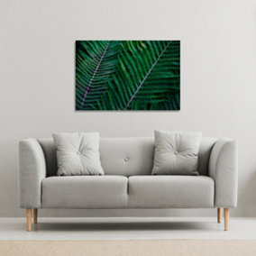 green leaves, abstract flora texture (Canvas Print) / 152 x 101 x 4cm