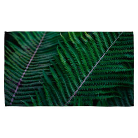 green leaves, abstract flora texture (Kitchen Towel) / Default Title