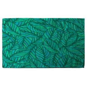 Green Leaves Pattern (Bath Towel) / Default Title