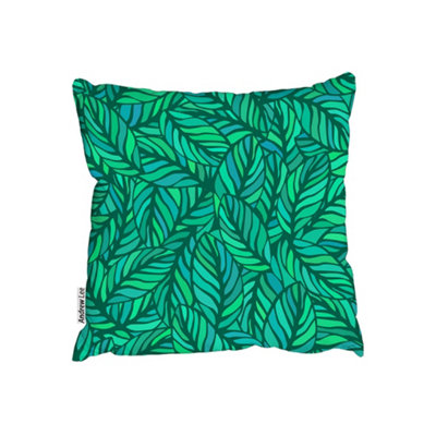 Green Leaves Pattern (Cushion) / 45cm x 45cm