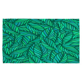 Green Leaves Pattern (Kitchen Towel) / Default Title