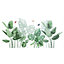 Green Leaves Wall Sticker Eco Friendly Decorative Stickers 30 cm x 90 cm
