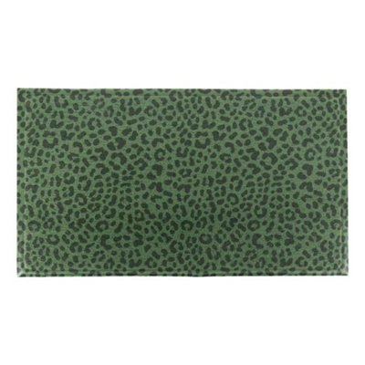 Green Leopard Doormat (70 x 40cm)