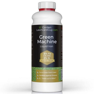 Green Machine Lawn Feed - Liquid Iron Sulphate for Lawns with Nitrogen ...