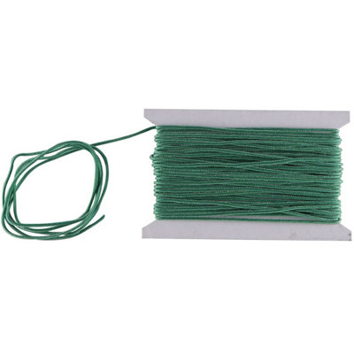 Green Nylon Cord 1.2mm Braided Rope, 10 Metres