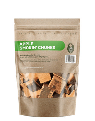 Green Olive Firewood Co Applewood BBQ Smoking Chunks 5L