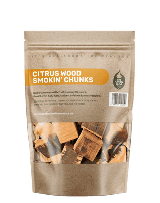Green Olive Firewood Co Citrus Wood Smoking Chunks 5L DIY at B&Q