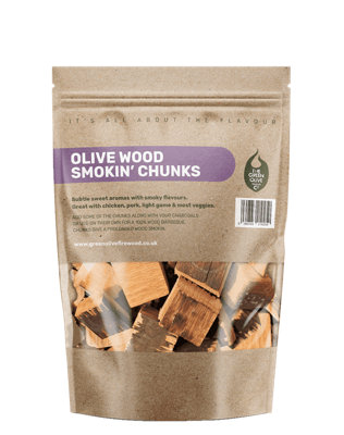 Green Olive Firewood Co Olive Wood Smoking Chunks 5L