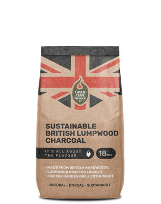 Green Olive Firewood Co Organic British BBQ Lumpwood Charcoal 18L Price Comparisons | Compare The Build