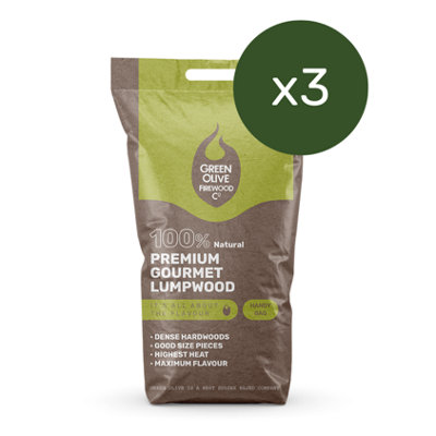 Green Olive Firewood Co Premium Gourmet Lumpwood BBQ Charcoal 18kg Price Comparisons | Compare The Build