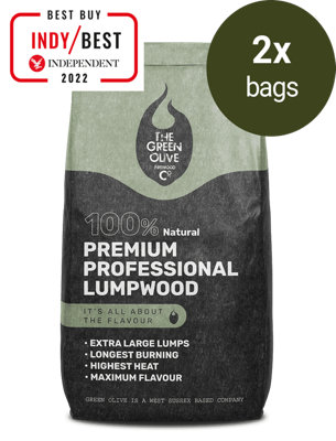 Green Olive Firewood Co Premium Professional Lumpwood Charcoal 20kg