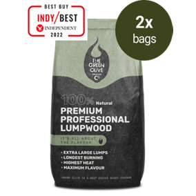 Green Olive Firewood Co Premium Professional Lumpwood Charcoal 20kg