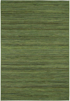 Green Outdoor Rug, Striped Stain-Resistant Rug For Patio, Deck, Garden, 5mm Modern Outdoor Area Rug-120cm X 170cm