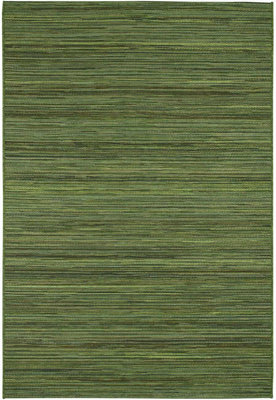 Green Outdoor Rug, Striped Stain-Resistant Rug For Patio, Deck, Garden, 5mm Modern Outdoor Area Rug-200cm X 290cm