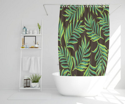 Green Palm Leaves (Shower Curtain) / Default Title