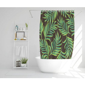 Green Palm Leaves (Shower Curtain) / Default Title