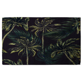 Green Palm on Black (Bath Towel) / Default Title