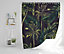 Green Palm on Black (Shower Curtain) / Default Title