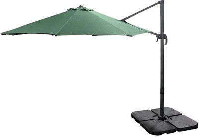 Green parasol round umbrella 195x32x14CM