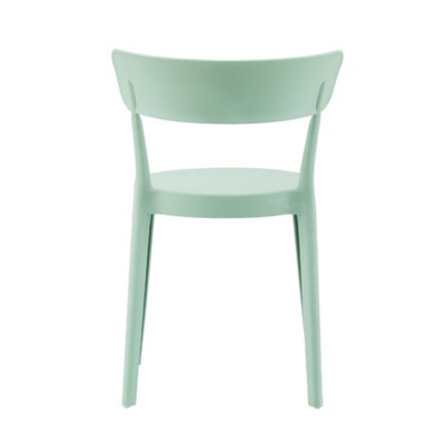 Green Plastic Bistro Dining Chair