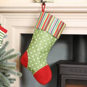 Green Polka Dot Xmas Tree Decoration Christmas Gift Bag Christmas Stocking