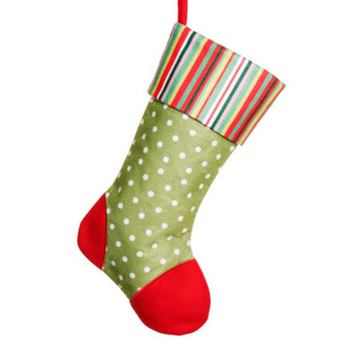Green Polka Dot Xmas Tree Decoration Christmas Gift Bag Christmas Stocking