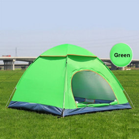 Green Portable Pop-Up Waterproof Camping Tent Suitable for 2-3 People