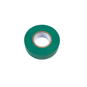 Green PVC Insulation Tape 19mm x 20m Pk 10 Connect 30377