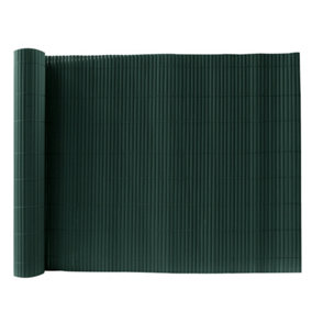 Green PVC Privacy Fence Sun Blocked Screen Panel Blindfold for Balcony 1.2 x 3 M