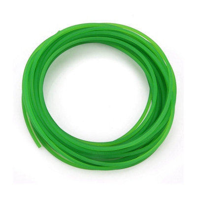 Green Rough Surface PU Polyurethane Round Belt for Drive Transmission(4mmx10m)