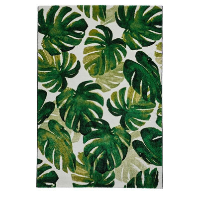 Green Rug, Handmade Floral Rug, Luxurious Modern Rug, Green Rug for Bedroom, Living Room, & Dining Room-120cm X 170cm