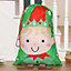 Green Santa's Elf Children's Christmas Gift Sack 73cm x 50cm
