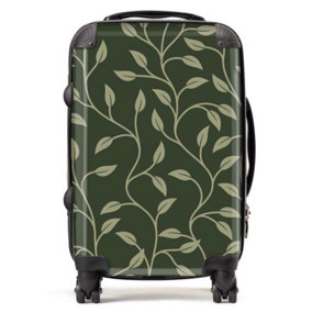 Green Shrub With Leaves Suitcase - Cabin