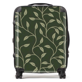 Green Shrub With Leaves Suitcase - Large