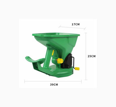 Green Small Gardening Hand Cranked Portable Spreader